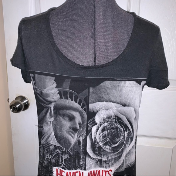 Sinstar 100% Cotton Graphic Long T shirt - Picture 4 of 14